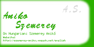 aniko szemerey business card